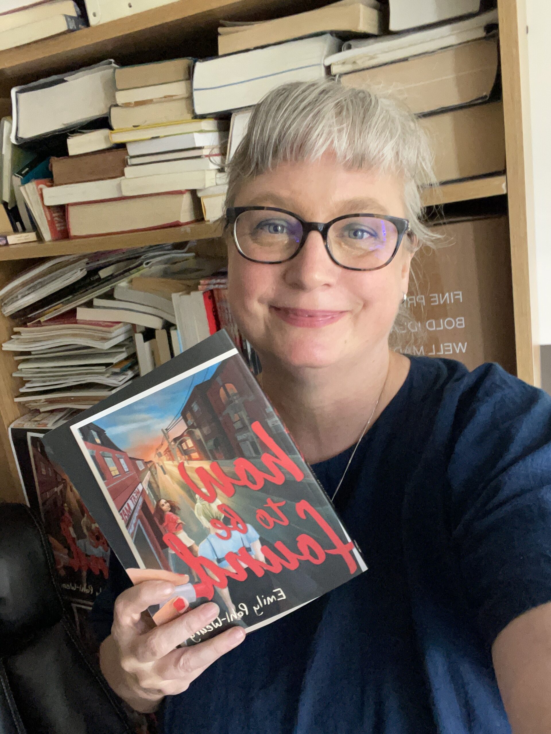 Emily Pohl-Weary in her new office at UBC where she teaches.