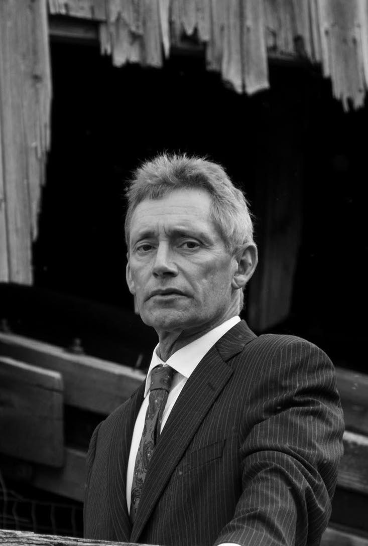 A black and white photo of Martin West.