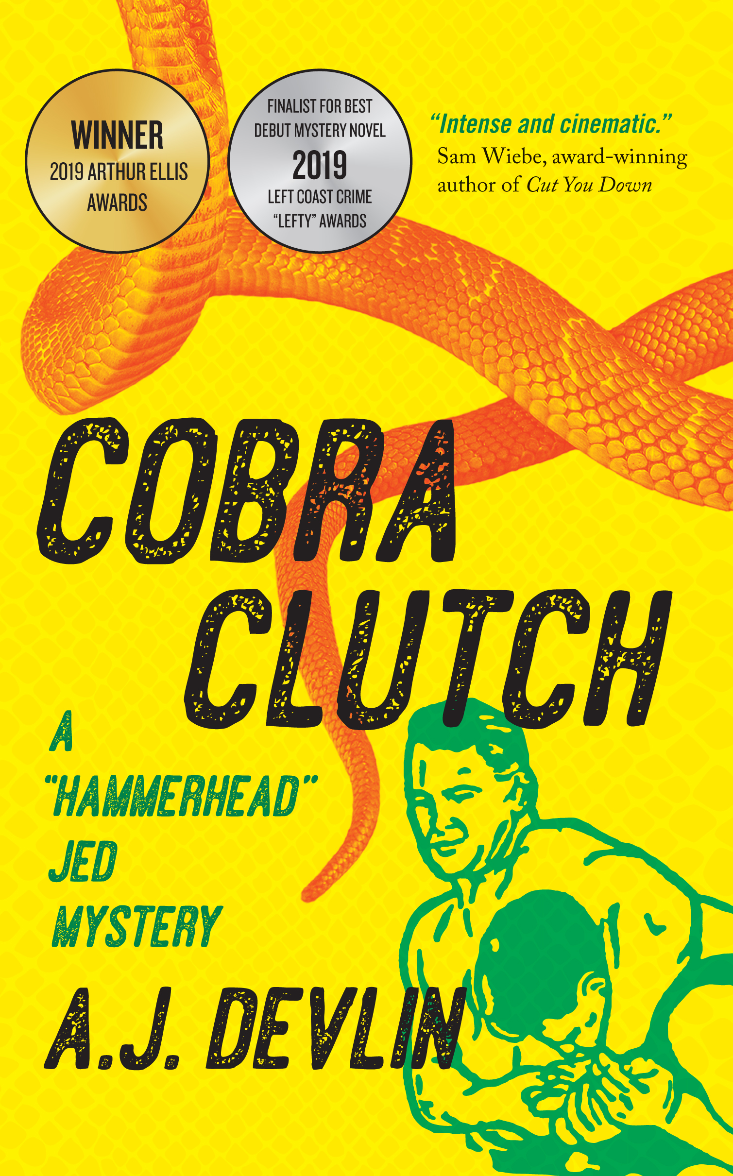 The cover of Cobra Clutch by A.J. Devlin

