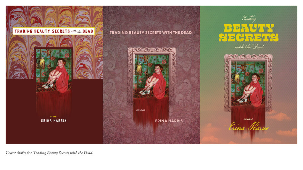 Three more cover drafts for Trading Beauty Secrets with the Dead.