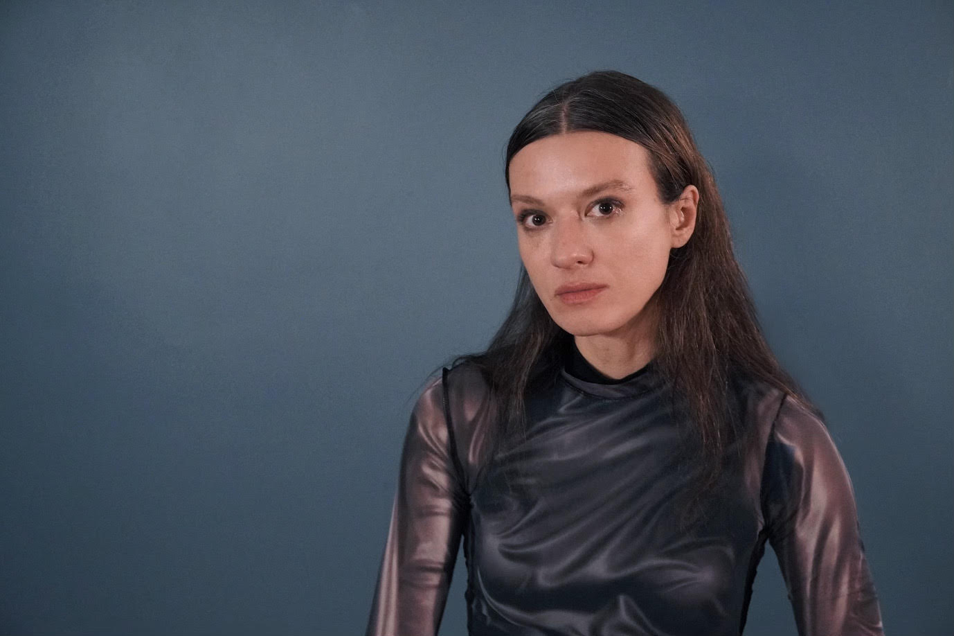A photo of Jowita Bydlowska, a light-skin-toned woman with long brown hair.