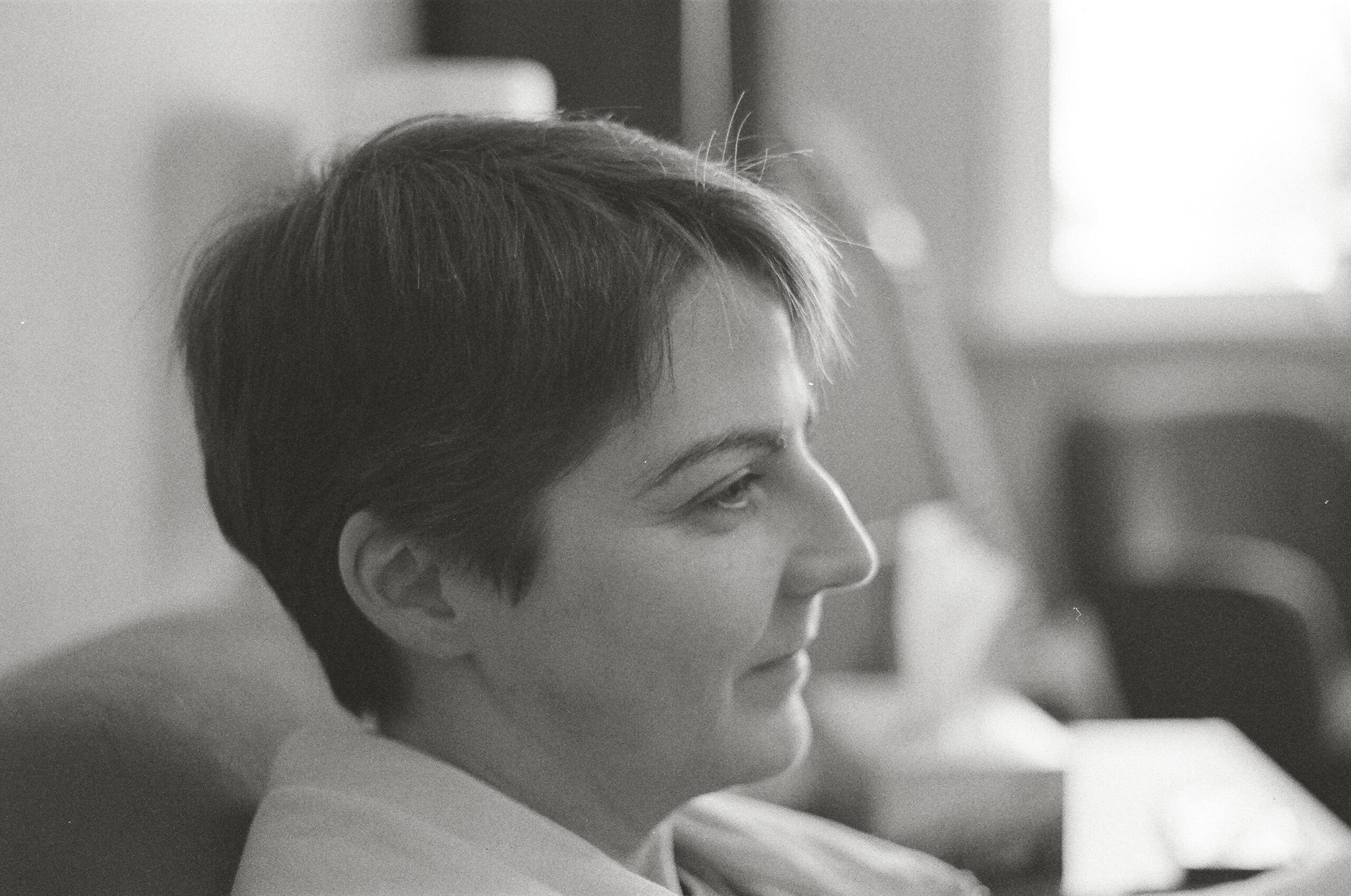 A black-and-white photo of Elaine M. Will. 