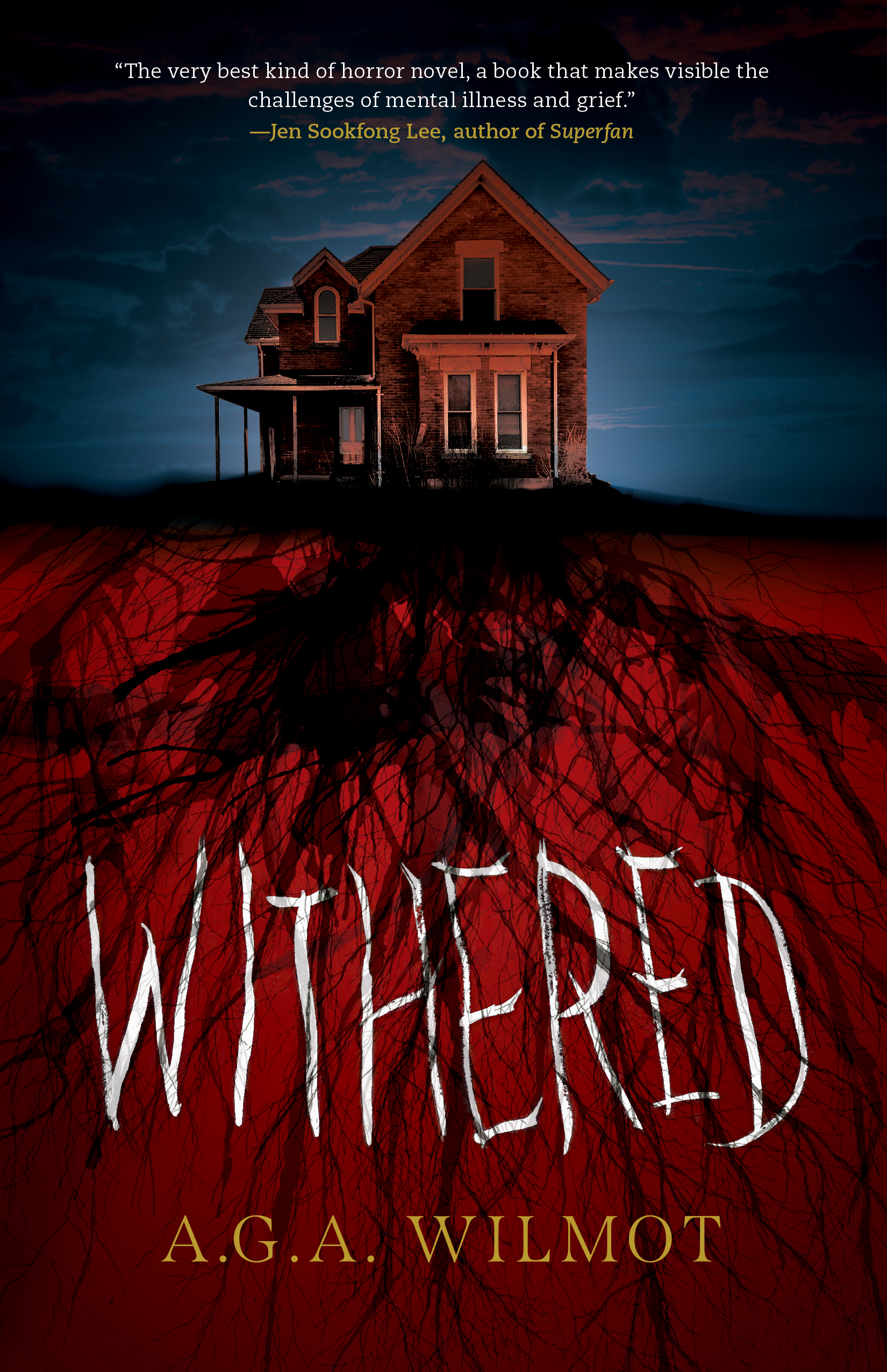 The cover of Withered by A.G.A. Wilmot.