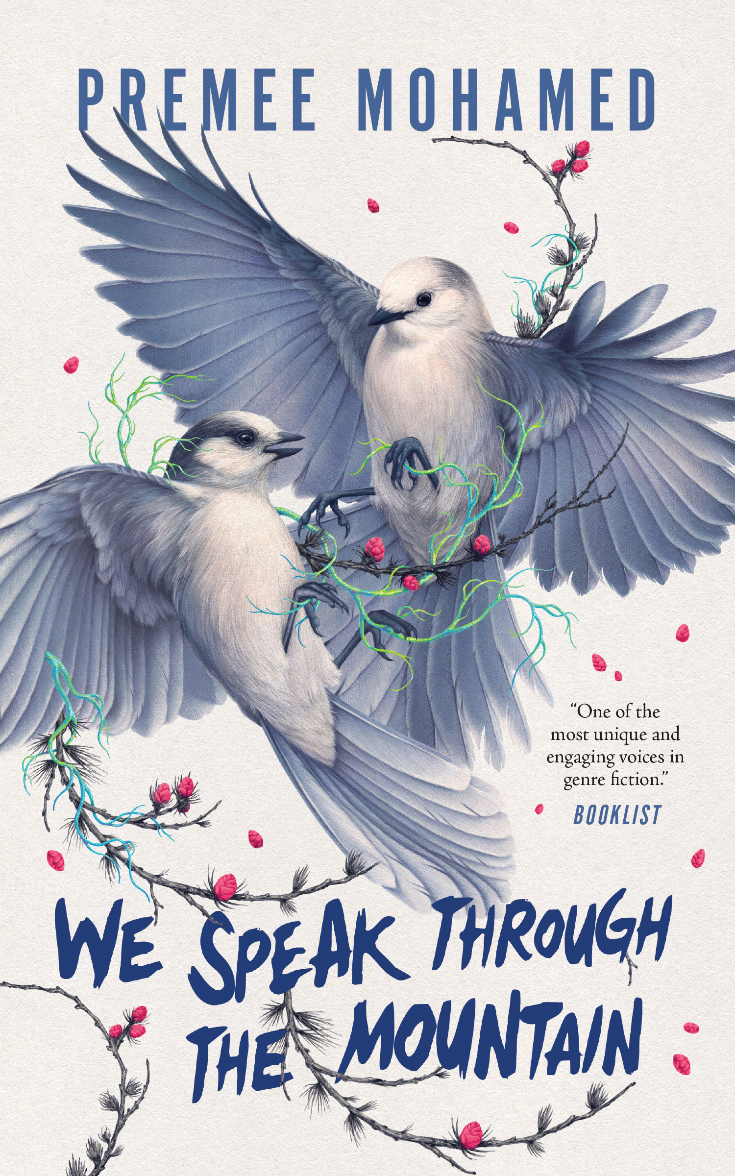 The cover of We Speak Through the Mountain by Premee Mohamed.